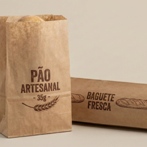 Saco de Papel Kraft Pardo - Impresso Padrão