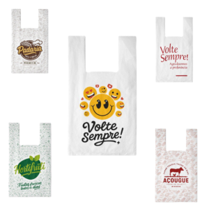 Sacola Alça Camiseta - Impressa Padrão (Genérica)